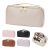 GOLF QUALITY Neceser Mujer de PU Impermeable, con Compartimento, Maquillaje de Viaje, Makeup Bag Apertura Diagonal,Bolsa de Aseo Grande Organizador para Mujeres